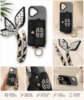 Black Quilted Sling Wallet iPhone Case