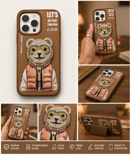 Nimmy Bear Brown iPhone Case