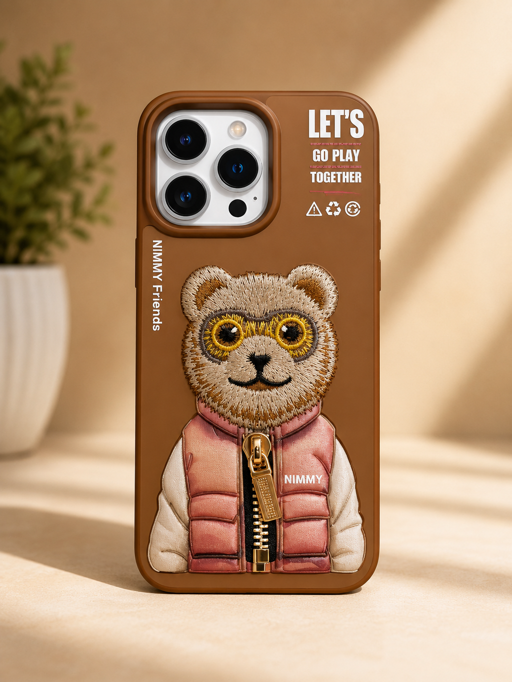 Nimmy Bear Brown iPhone Case